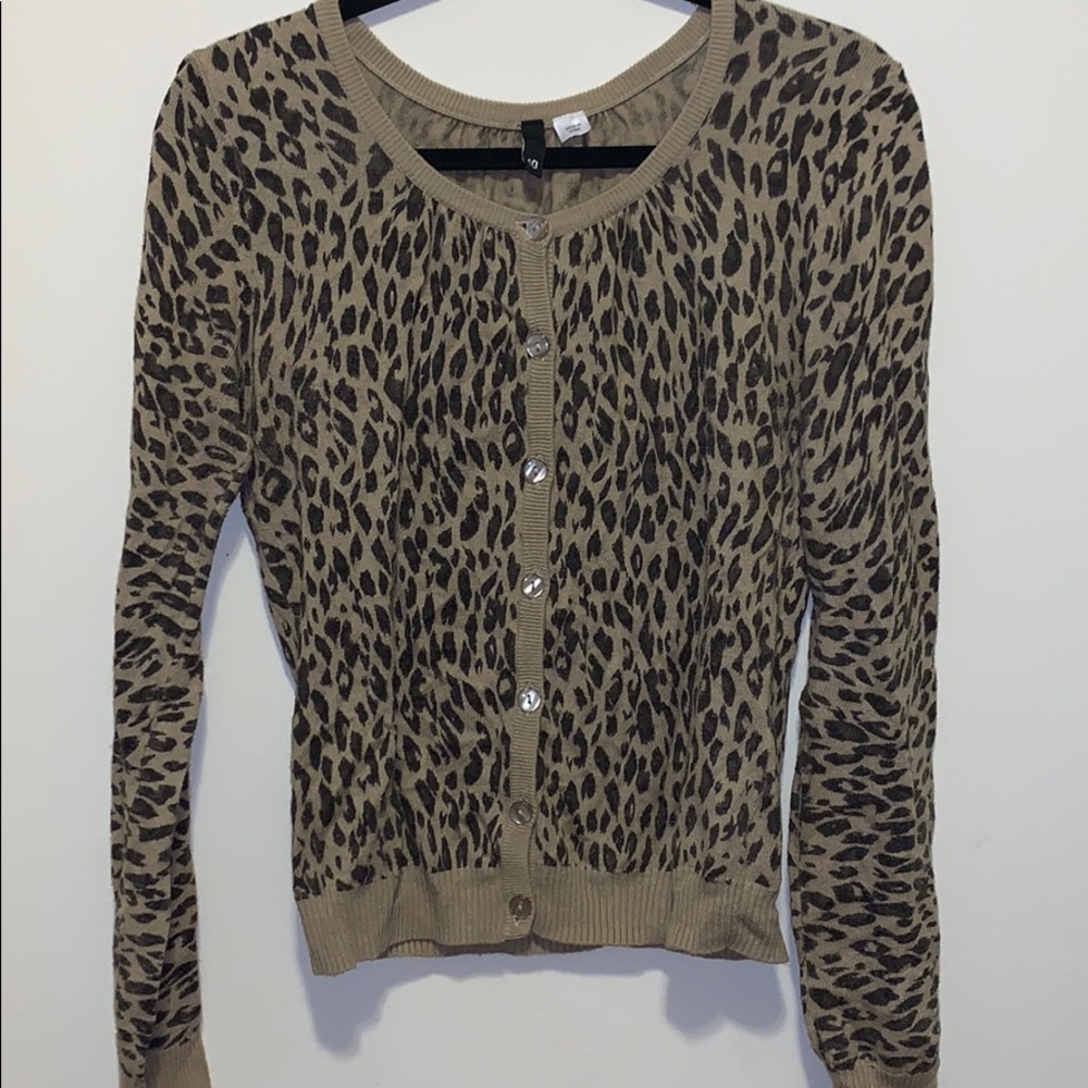 Cheetah print sweater